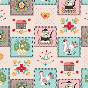 Flea Market Kitchen Multi, Lori Holt for Riley Blake, 1/2 Yard - Cut Continuously, C10228-KITCHEN