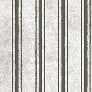 May include: A white fabric with vertical brown stripes. The fabric has a subtle texture.