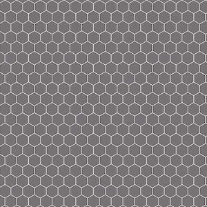 Farm Girl Vintage Companion Prints Honeycomb Steel by Lori Holt for Riley Blake, 1/2 Yard - Cut Continuously, C8742-STEEL