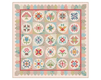 Mercantile Sampler Sew Along Quilt Kit featuring Mercantile by Lori Holt for Riley Blake Designs, Sew Along with Lori Holt