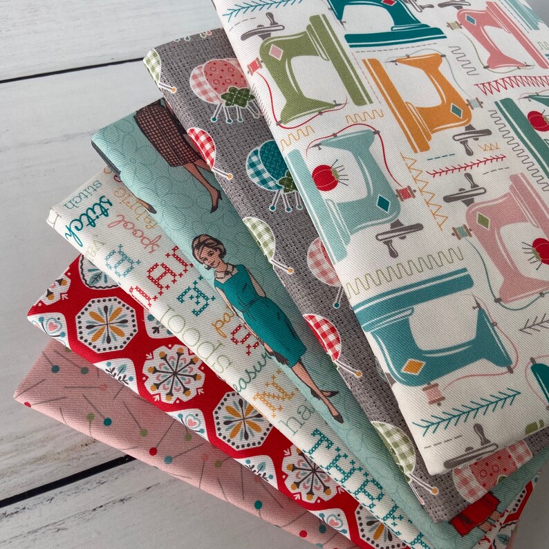 My Happy Place Home Decor 1 Yard Bundle 6 Pieces Lori Holt Etsy