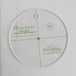 Cute Cuts 4" Circle Ruler Set by Lori Holt for Riley Blake, STRULER-4233