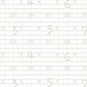 May include: A white measuring tape with black markings. The numbers 2, 3, 4, 5, 6, and 7 are visible on the tape.