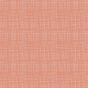 May include: A seamless pattern of a woven fabric with a light orange background and a white grid pattern.