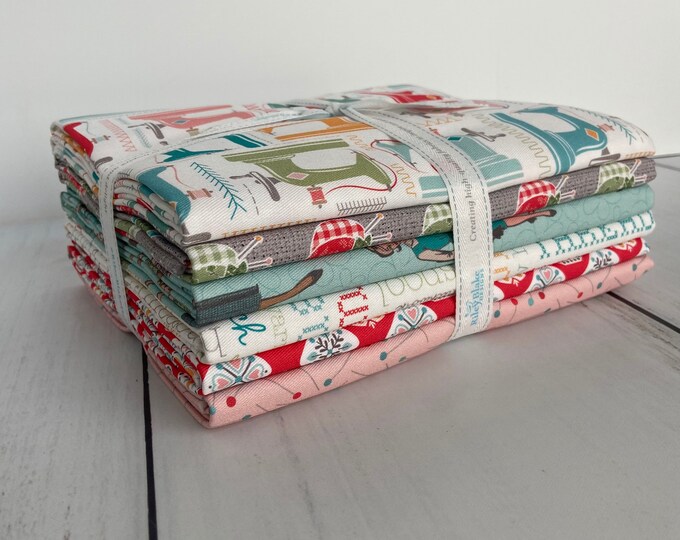 My Happy Place Home Decor 1 Yard Bundle 6 Pieces, Lori Holt for Riley