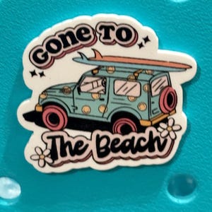 Gone to the beach Bogg bag charms, adulting, accessories for bogg bag, bogg bag gift