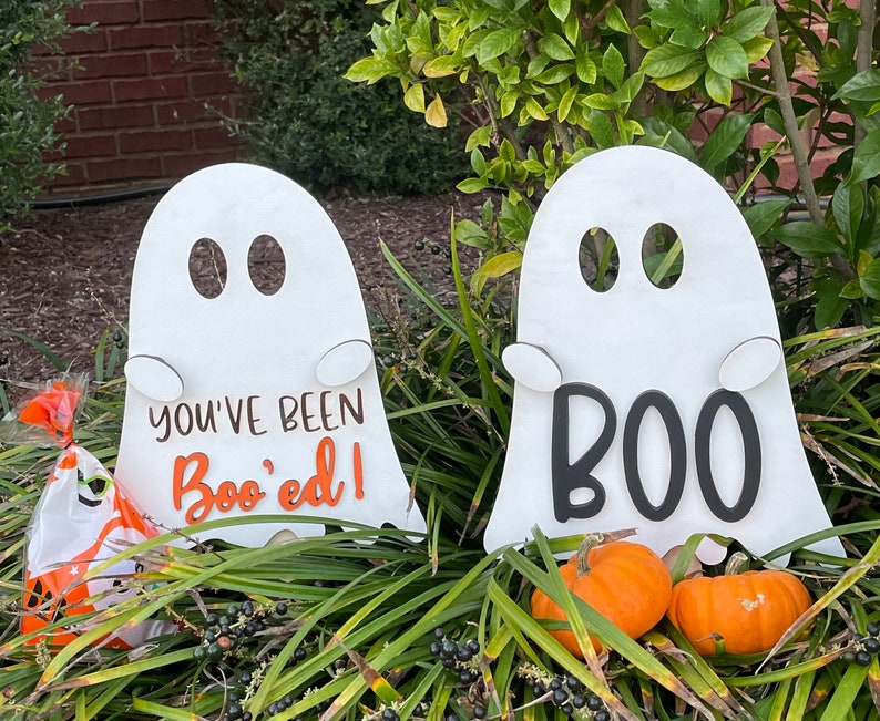 Halloween Ghost Yard Stake SVG Laser File Digital File Etsy