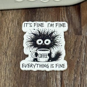 It’s fine I’m fine cat Bogg bag charm, bogg bag accessories, bogg charm, bogg bag hardware