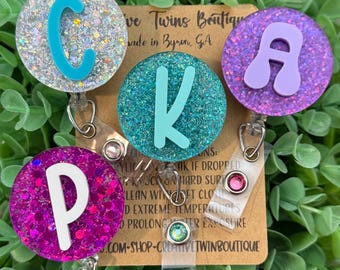 Personalized badge reel for nurse, teacher, healthcare worker, Interchangeable badge reel, gift idea, personalized badge reel