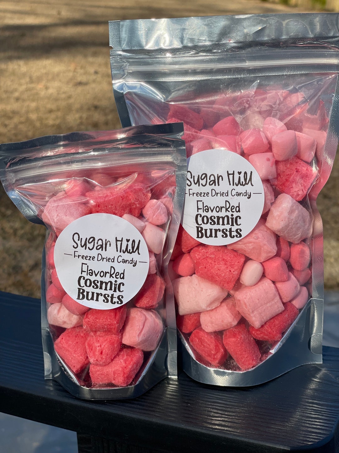 Freeze Dried Flavorred Cosmic Bursts Candy, Freeze Dried Candy, Starburst Candy Freeze Dried Etsy