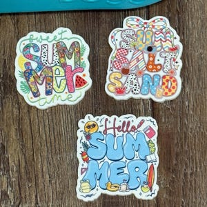 Beach Bogg Bag Charms: Waterproof Acrylic Summer Accessories