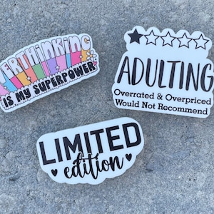 Limited Edition Bogg Bag Charms: Adulting Acrylic Accessories