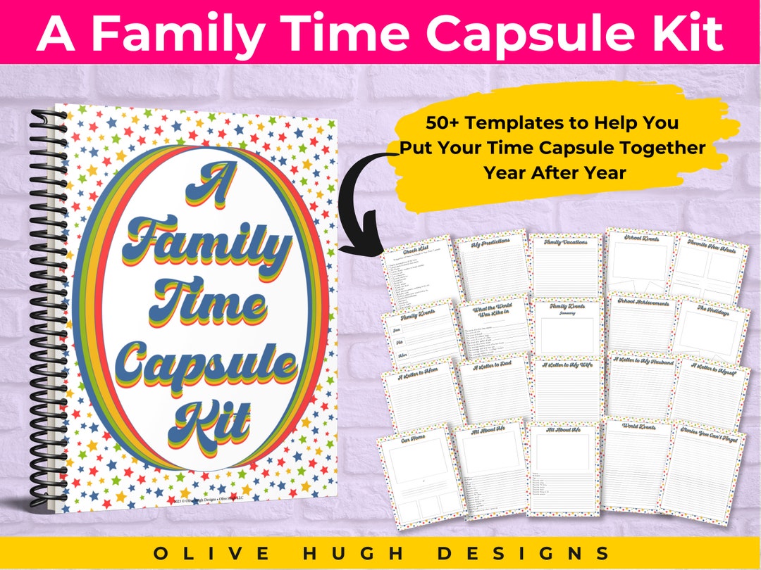 Family Time Capsule Kit Yearly Time Capsule Printable C1 Etsy