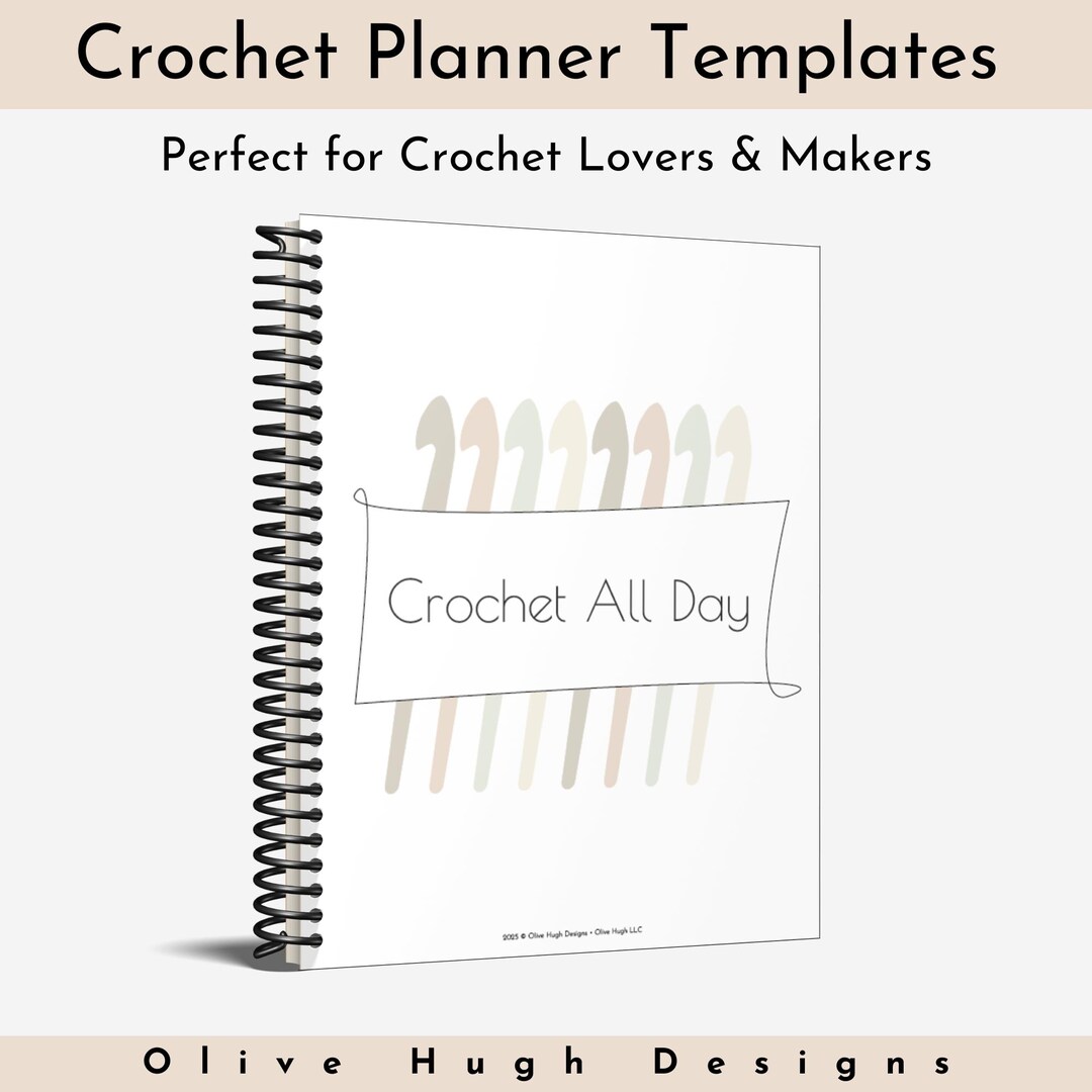 Crochet Planner Printable PDF • Project Organizer • Trackers ...
