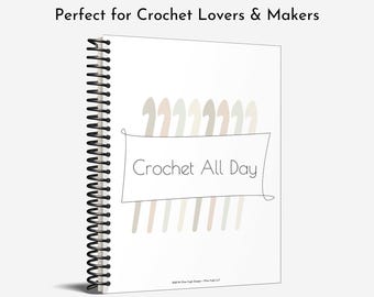 Planificador de crochet (PDF imprimible) • Organizador de proyectos • Rastreadores y plantillas • Calculadora de muestras • Guías de diseño • Listas de inventario