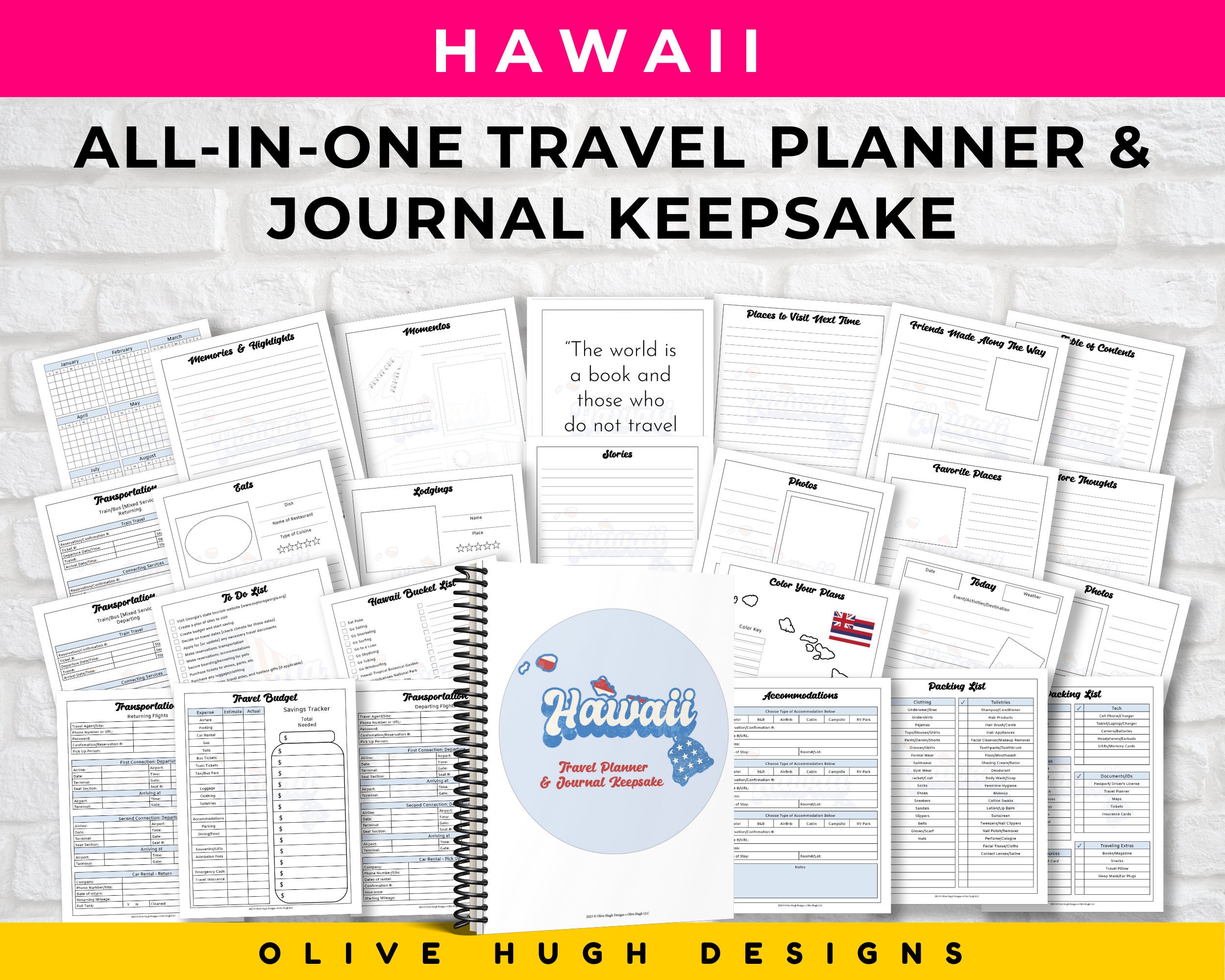 Hawaii Travel Planner: Vacation Planner and Journal Keepsake - Etsy