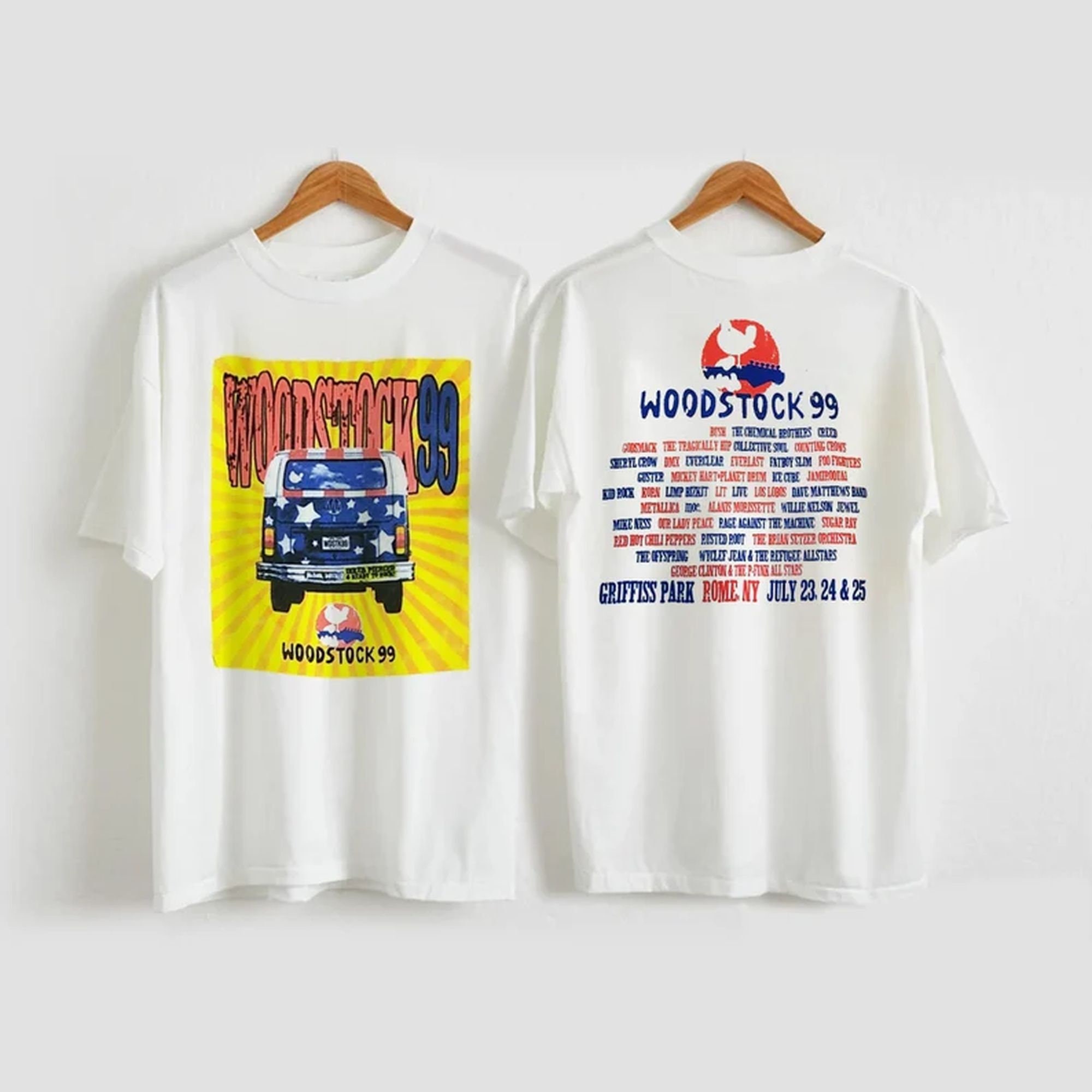 Discover Vintage Woodstock 99 Shirt, 1999 Woodstock Shirt, Trainwreck Woodstock 99 T-Shirt