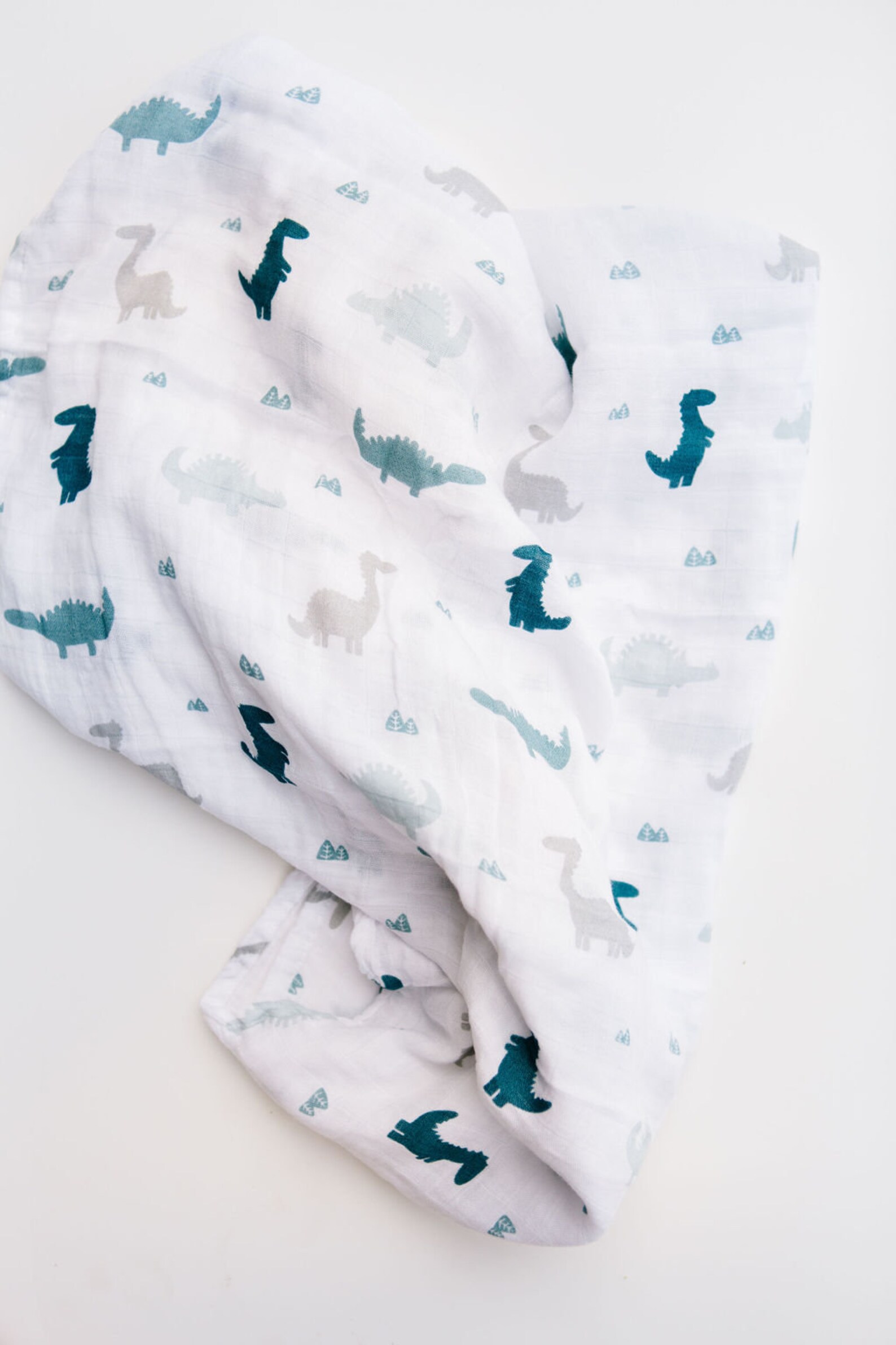 Swaddle Blanket Boy Dinosaur Print Soft Bamboo Cotton Blend Etsy