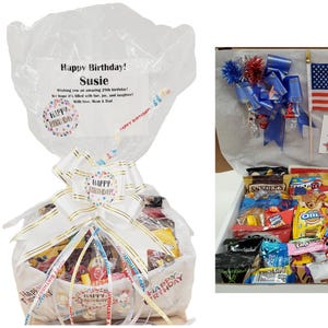 Themed Gift Baskets and Boxes for All Occasions with Customizable Card, Large Variety Snacks & Candy, 3 Sizes
