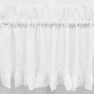 Cape Cod Flag Valance Classic White Cape Cod Ruffle Design Made in USA - Etsy