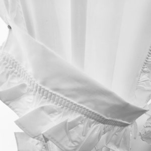 White Ruffle Edge Classic White Cape Cod Ruffle Design Made in USA - Etsy