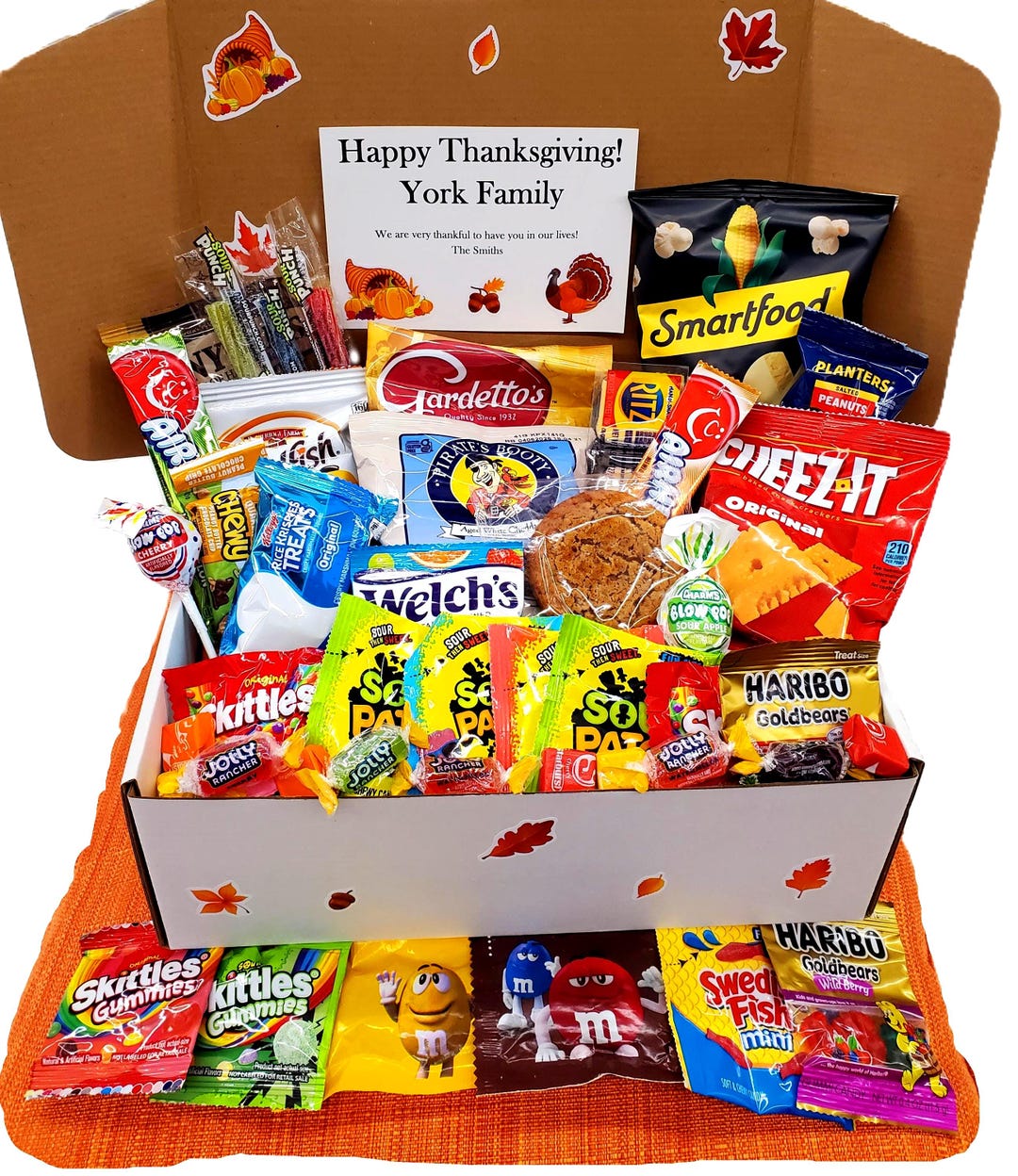 Thanksgiving and Fall Snack Box Care Package With Customizable Card ...
