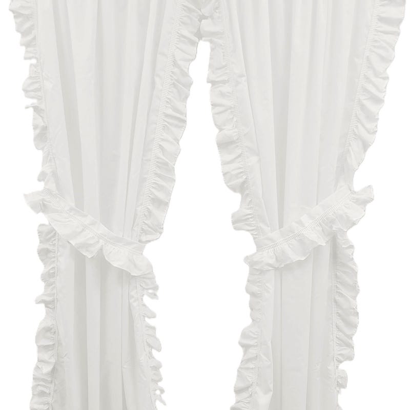 Small Ruffle Curtain Ruffled Curtains - Etsy