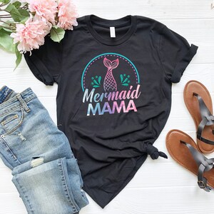 Mermaid Shirt - Mermaid Mom Shirt - Mermaid Mama Shirt - Mermaid Birthday Party Shirt