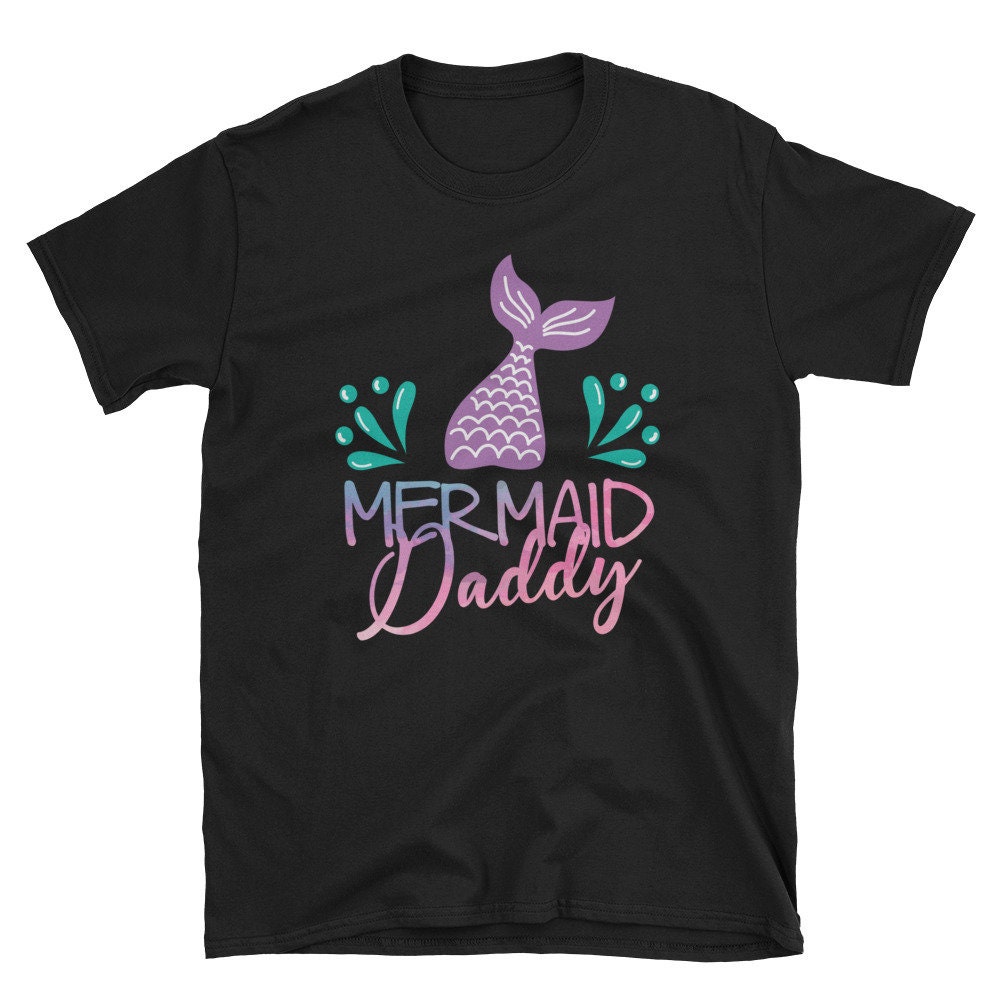 Mermaid dad shirt mermaid daddy shirt mermaid birthday | Etsy