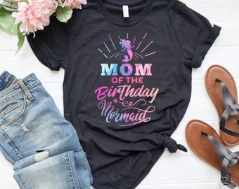 Sirena camicia-sirena compleanno T-Shirt-sirena mamma camicia-divertente sirena T-Shirt