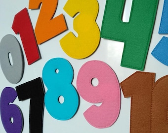 Magnetic Felt Numbers Toddler Educational Magnets