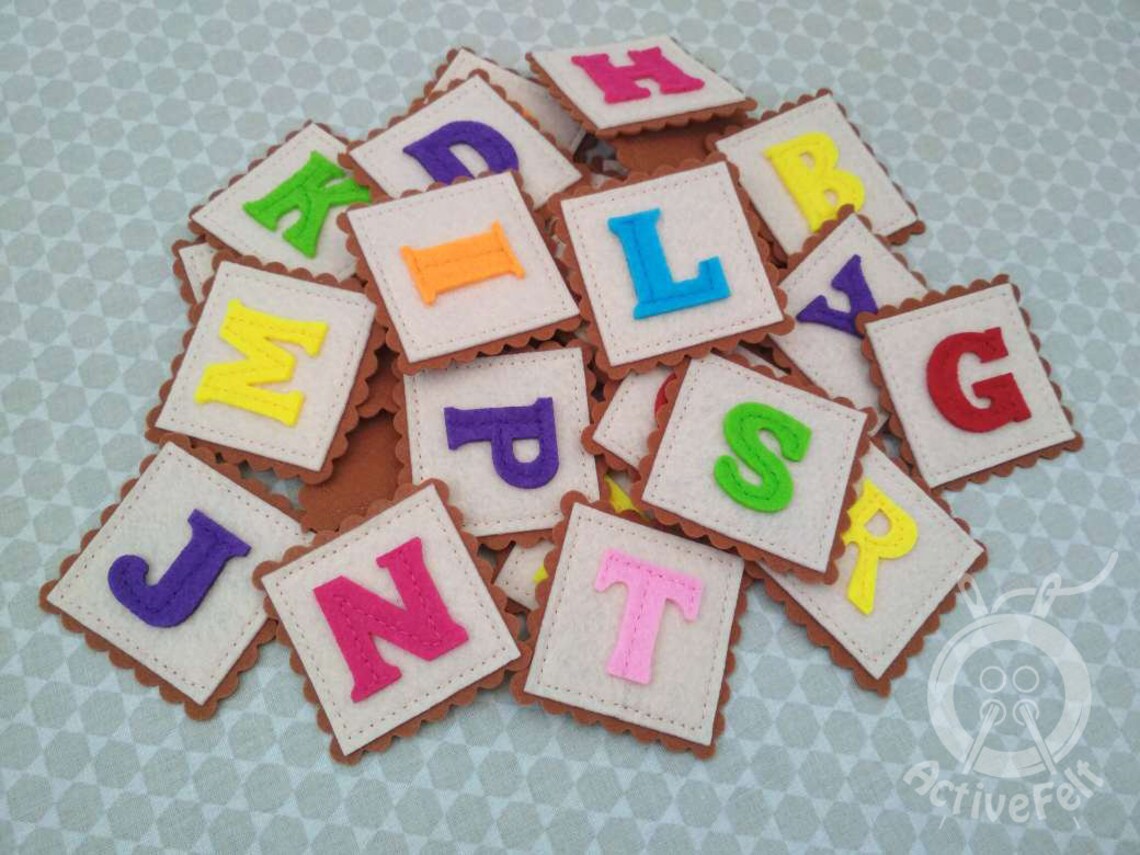 Felt Alphabet Letters Uppercase Alphabet Felt Alphabet Etsy