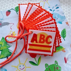 Cartões flash de feltro ABC espanhol, cartões flash infantis espanhóis, cartões flash de aprendizagem do alfabeto espanhol, conjunto de alfabeto espanhol