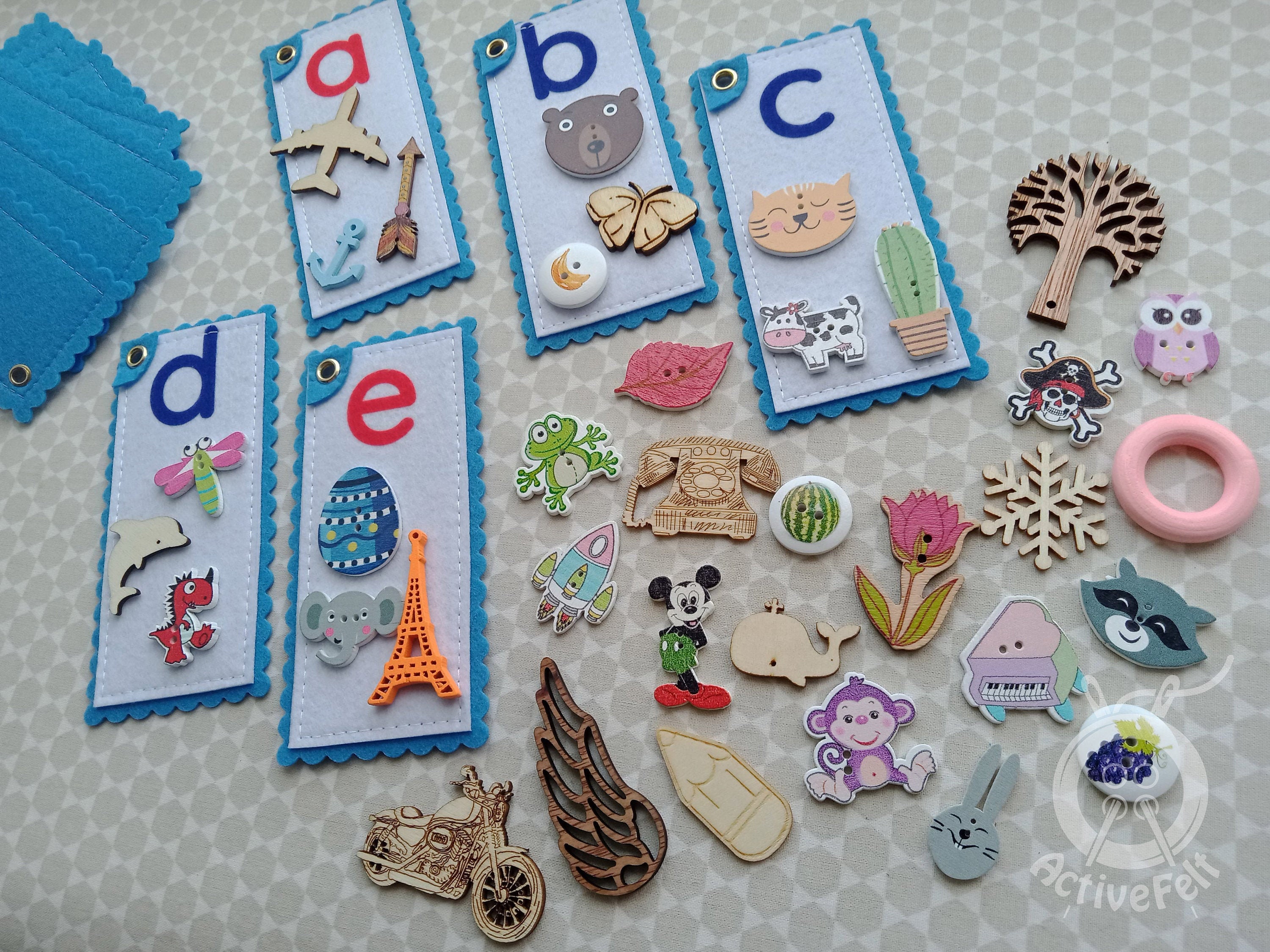 Alphabet Activity With Objects, Preschool Learning Alphabet