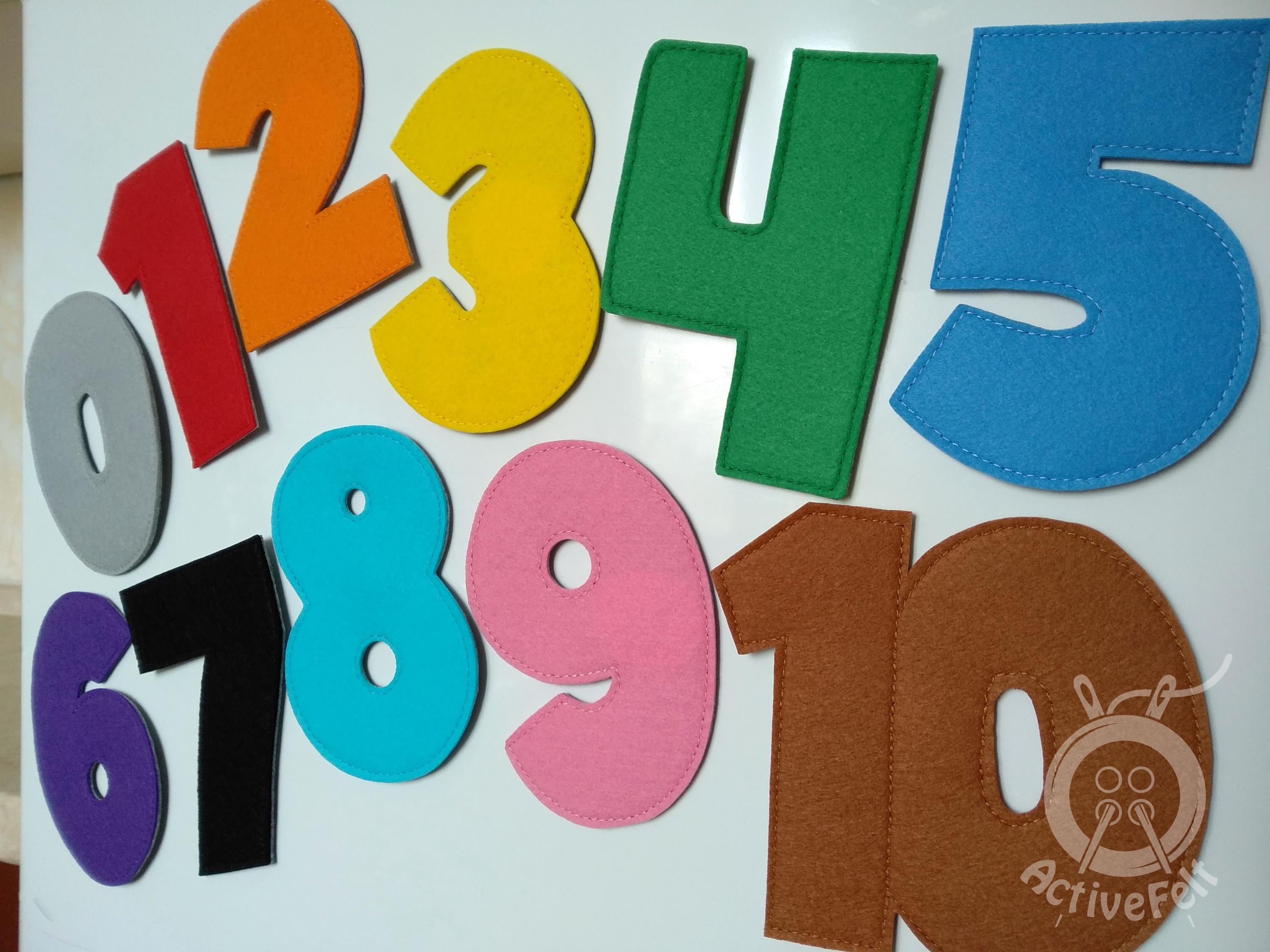 Magnetic Felt Numbers Toddler Educational Magnets