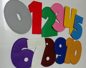 Felt Magnetic Numbers: Montessori Toddler Learning Toy