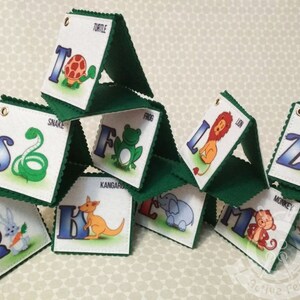 Alphabet anglais en feutre, Cartes ABC en feutre, Activité d'apprentissage préscolaire, Alphabet anglais en feutre, Activité alphabet pour tout-petits