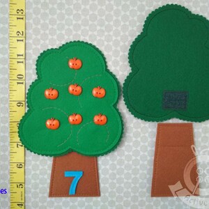 felt apple tree counting educational toy