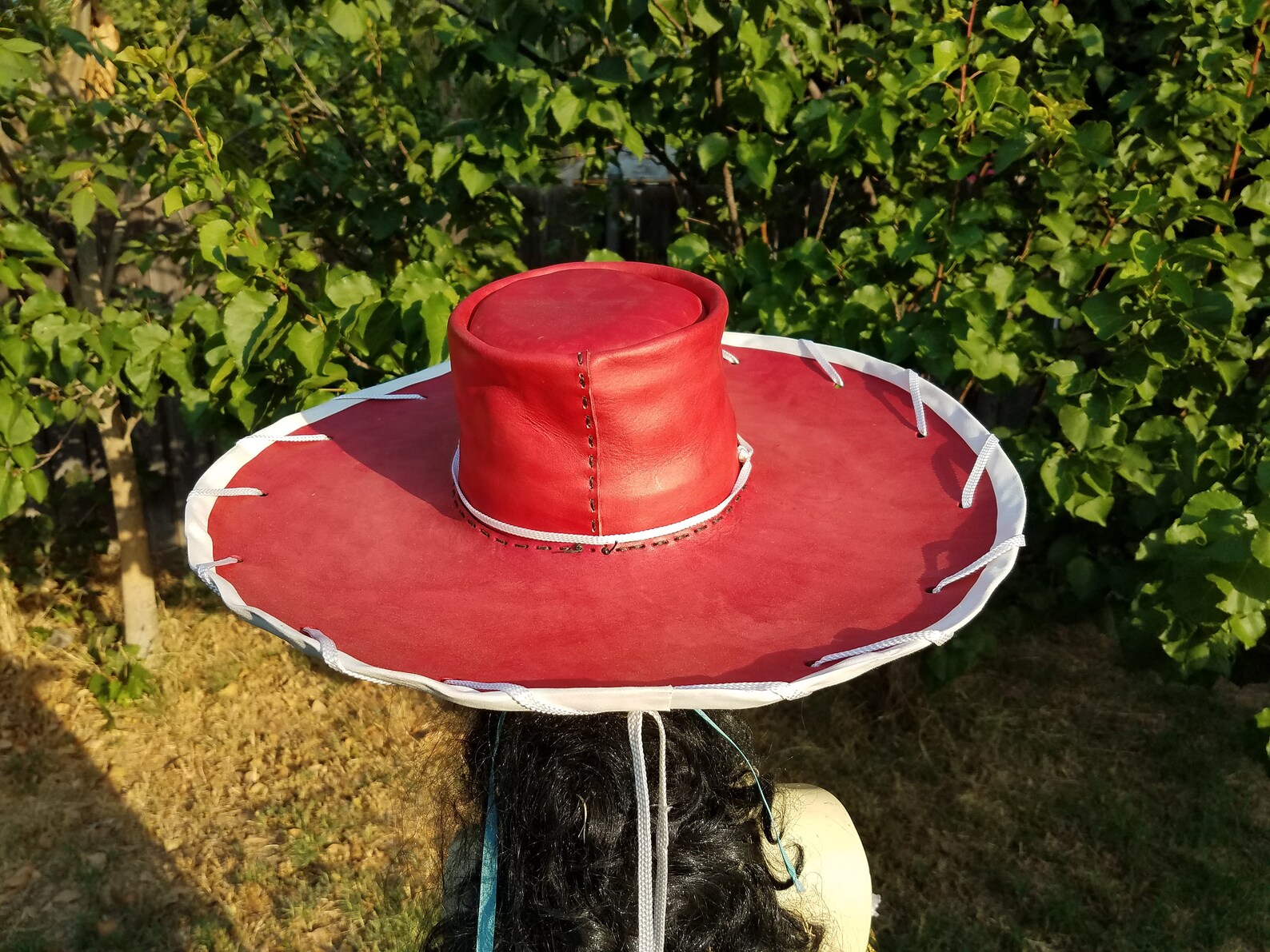 Handmade leather Jessie cowboy hat Etsy