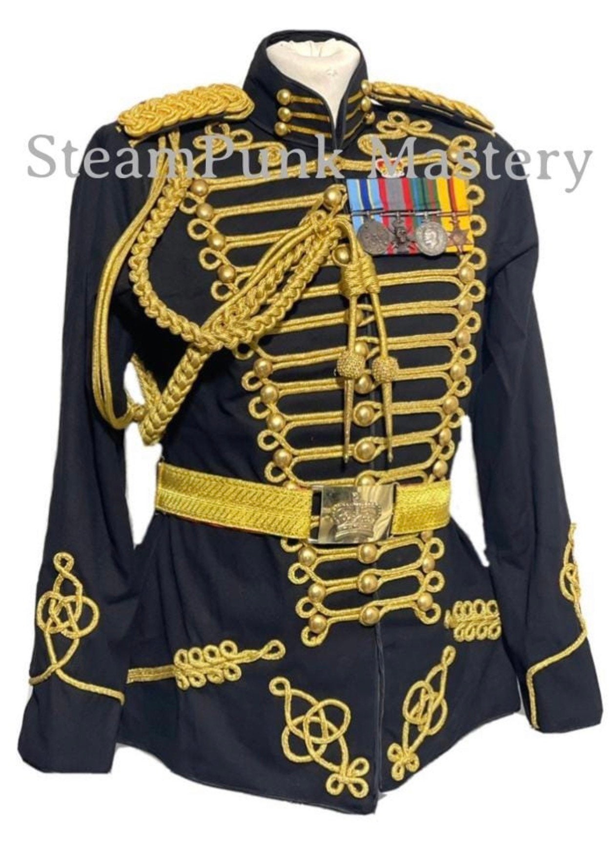 Pair of Braided Gold Cord Epaulettes - Hussar Military Jackets