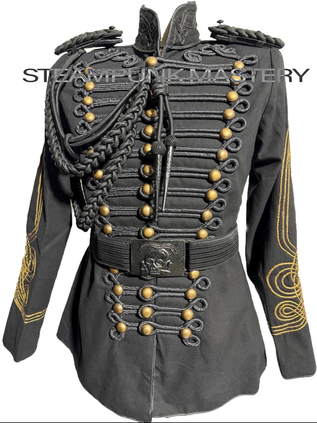 Black Hussar D’mort Uniform Complete With Shoulder Eppaulates Belt and ...