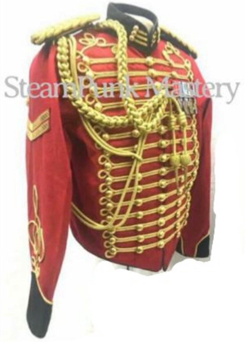 5pcs Men's Ceremonial Gold Braiding Hussar Jacket Etsy