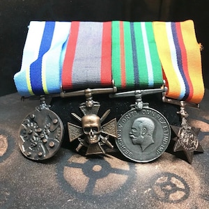 4 rows of medal with back pin