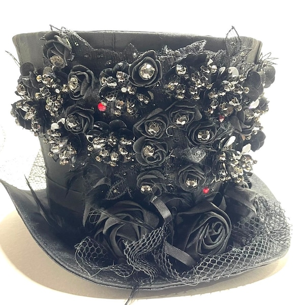 Lace Top Hat Etsy