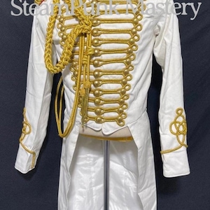Ring master natural white Tail coat gold braids hussars with Aiguillette & Eppaulates including in this sale
