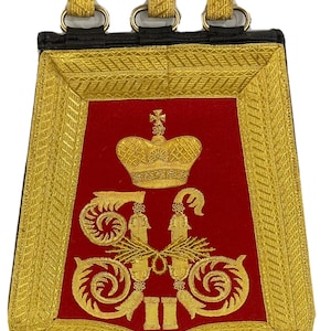 Tsar Nicholas II Imperial reproduction Flap embroidered Pouch Sabretache bag