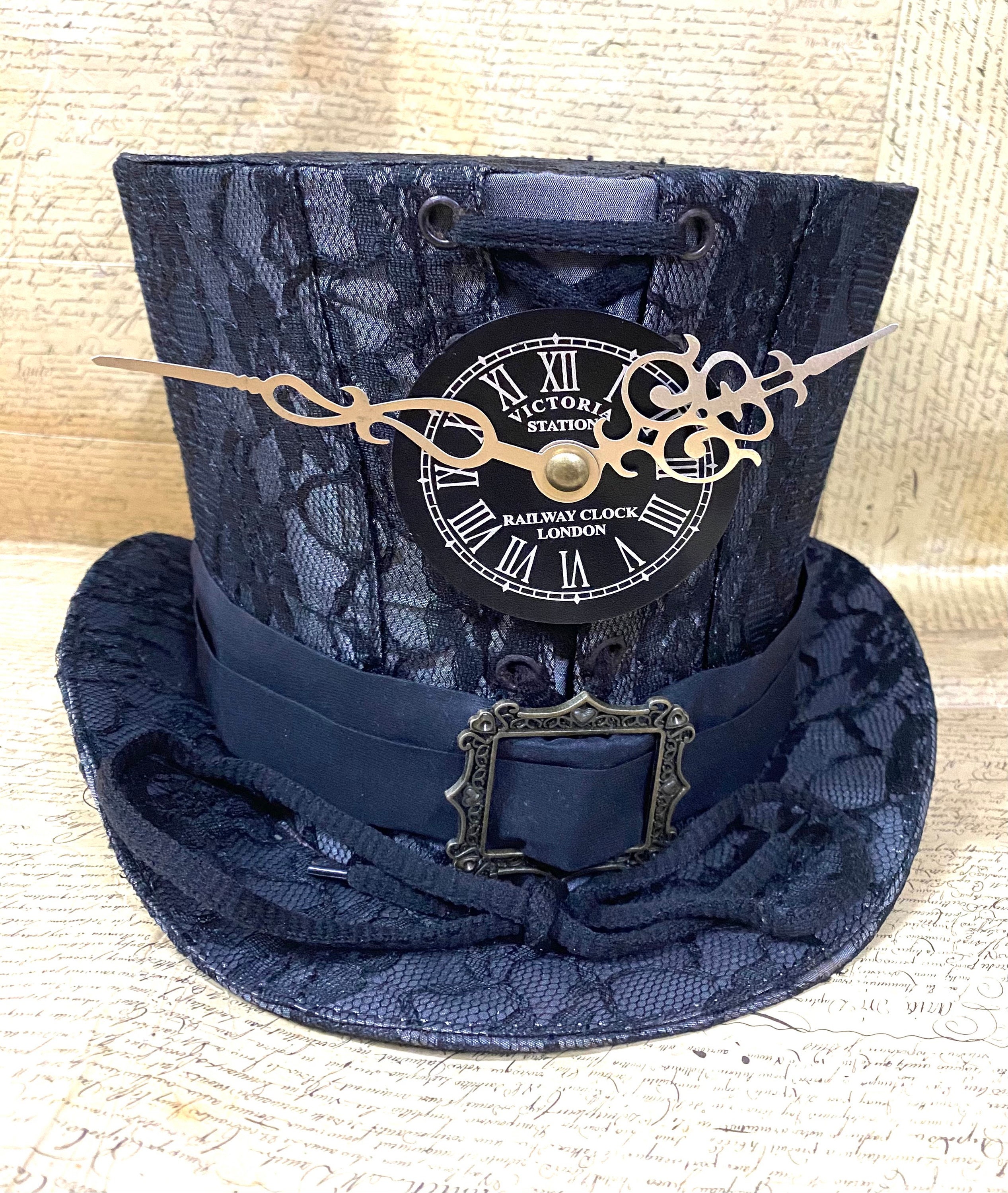 El Día de los Muertos Vivientes Fieltro Top Hat Festivales Gótico Steampunk tallas S-XXL Accesorios Sombreros y gorras Sombreros de vestir Sombreros de copa 