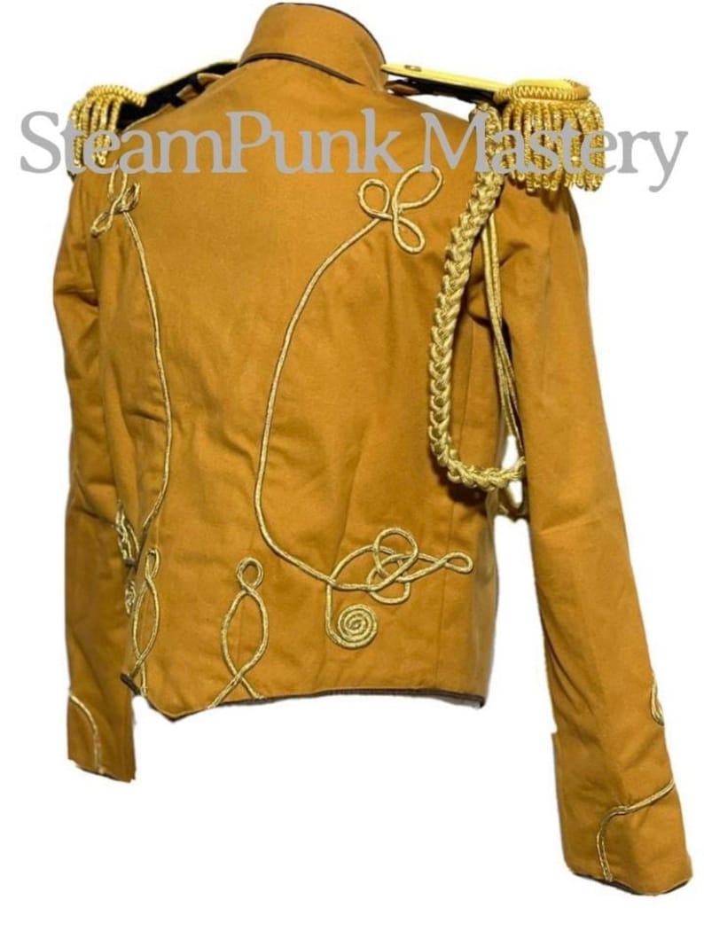 GENERAL Ceremonial Gold Braiding Hussar Jacket in 36, 42,44 46 Aiguillette ,7CM MetaL Fringes Gold Epaulettes, image 2