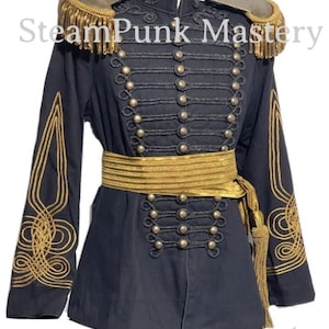 Lieutenant’s Antique Braiding Hussar Jacket with antique accessories and waist sash included