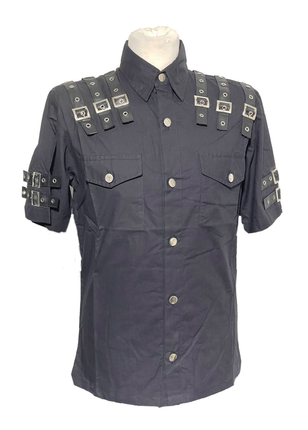 13259 Black Buckle Belt Shirt
